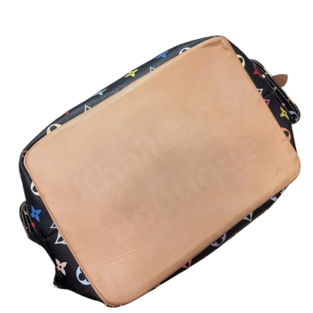 Rare Louis Vuitton LV Black Petit Noe Multicolor Monogram Bag X Takashi Murakami - Picture 13 of 16